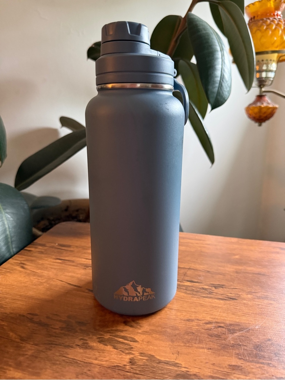 HydraPeak Matte Slate Blue Insulated Water Bottle 32 oz